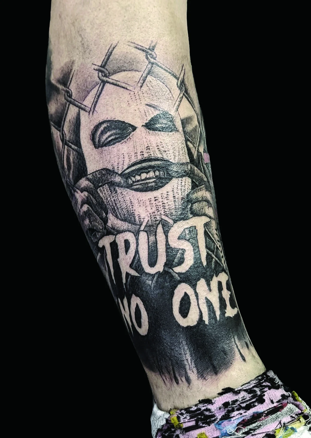 Graphic blackwork tattoo by LS