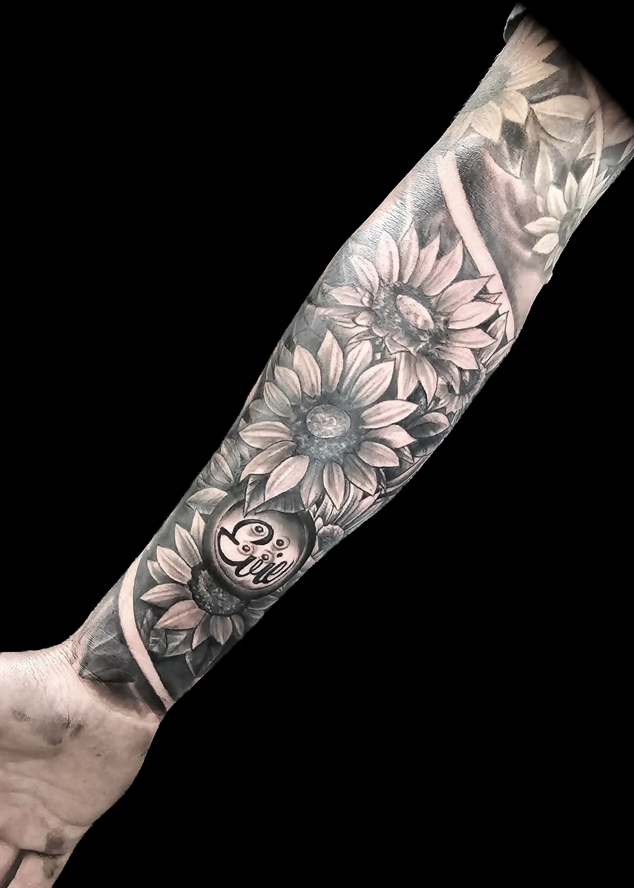 Floral sleeve tattoo by LS