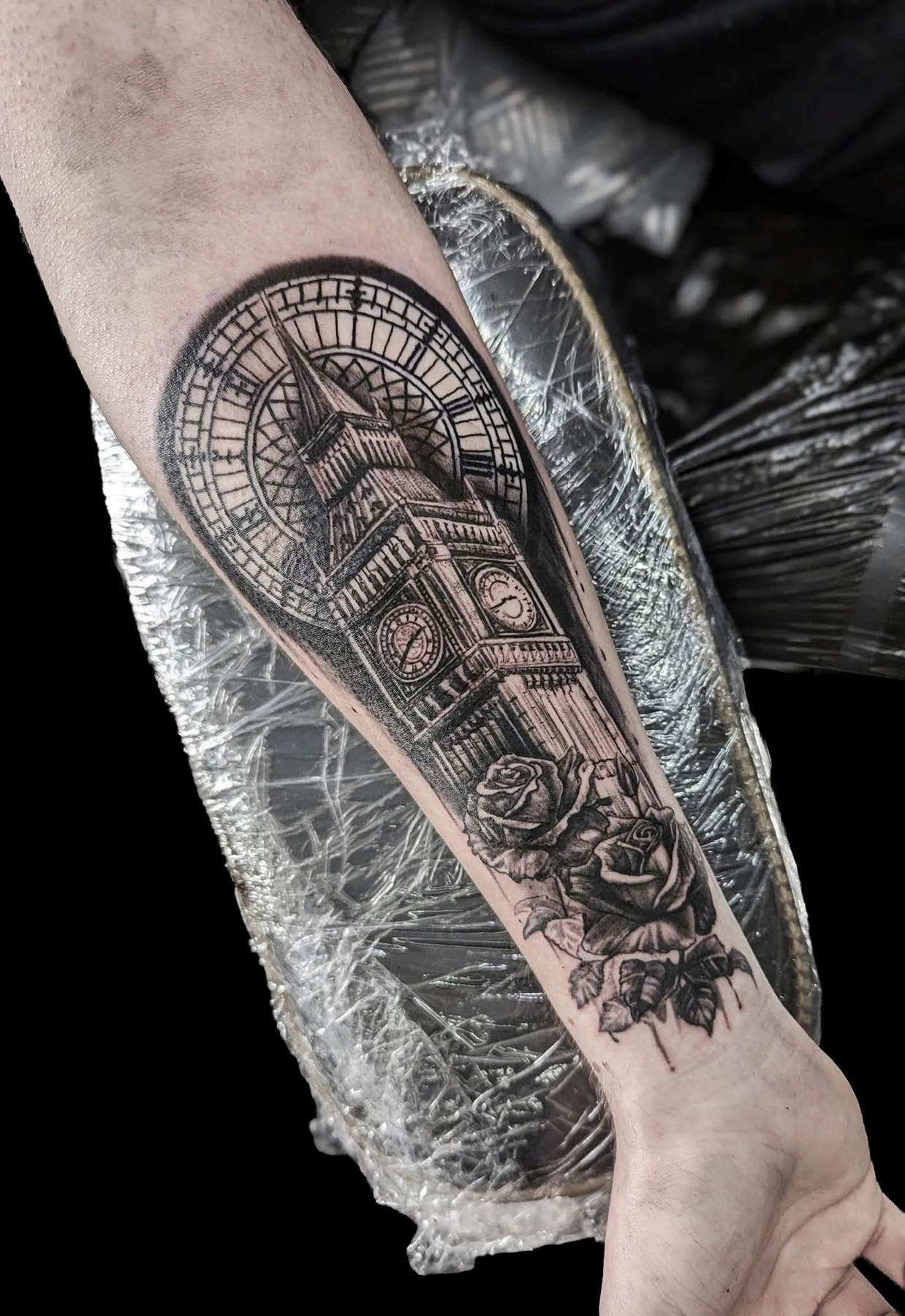 Big Ben clock tattoo by LS